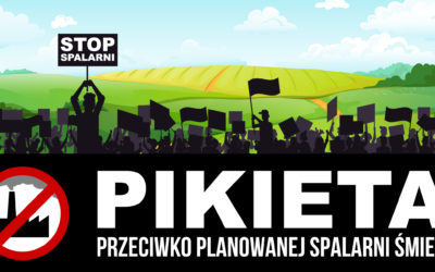 Pikieta przeciwko spalarni śmieci