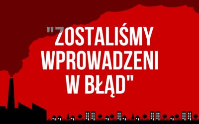 „Zostaliśmy wprowadzeni w błąd!”