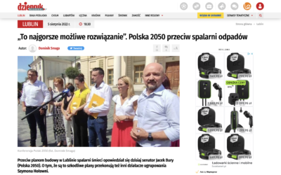 Polska 2050: Spalanie śmieci to najgorsze możliwe rozwiązanie problemu odpadów