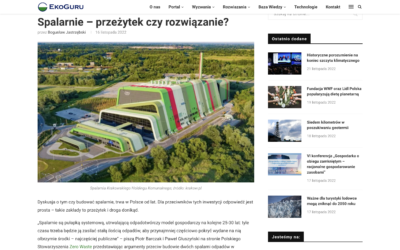 Portal Ekoguru.pl o spalarniach odpadów