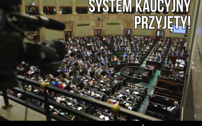 System kaucyjny – ustawa przyjęta przez Sejm!