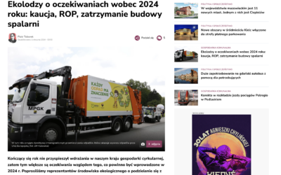 Oczekiwania na 2024: powstrzymać wspieranie spalarni