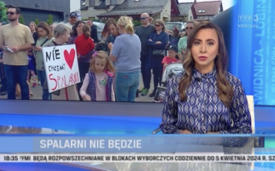 FAKTY TVP3 Wrocław o zatrzymaniu spalarni