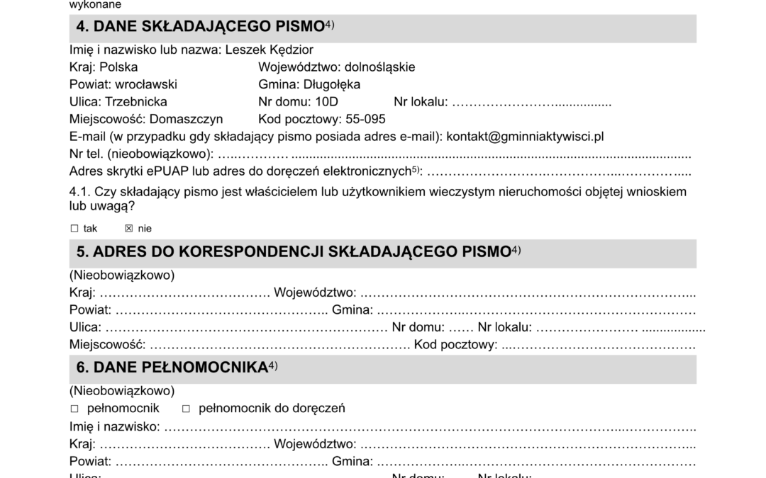 Wnioski do Planu Ogólnego